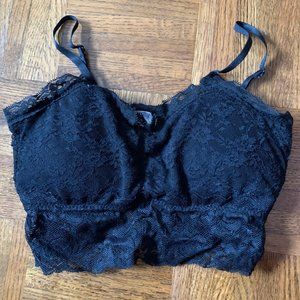 Black Lace Bralette XS